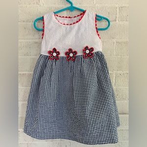 Bonnie Baby Girls Gingham Dress 24 months